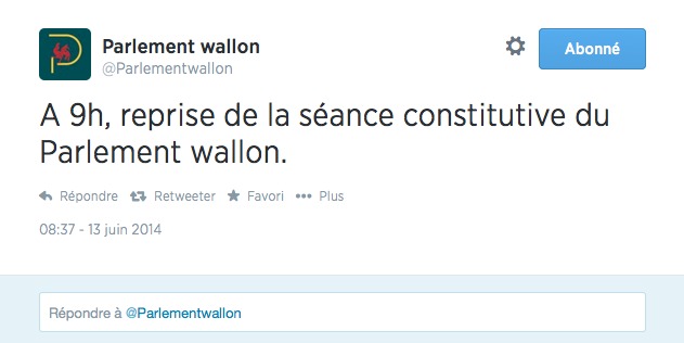 Rentrée du Parlement wallon: cette fois, c'était la bonne 