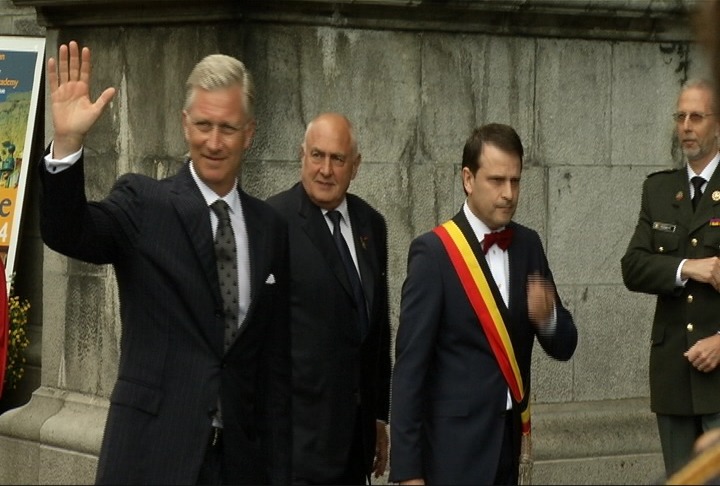 Le Roi à Dinant pour les commémorations de 14/18 